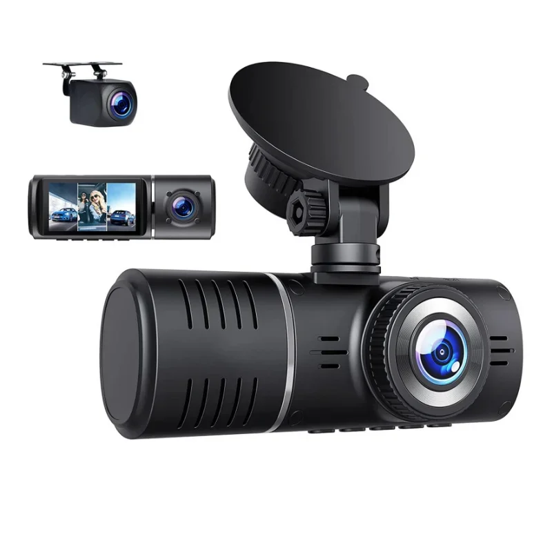 Dash Cam 3 Channel 1080P - 3-Kanal-Dash-Cam vorne und hinten in der