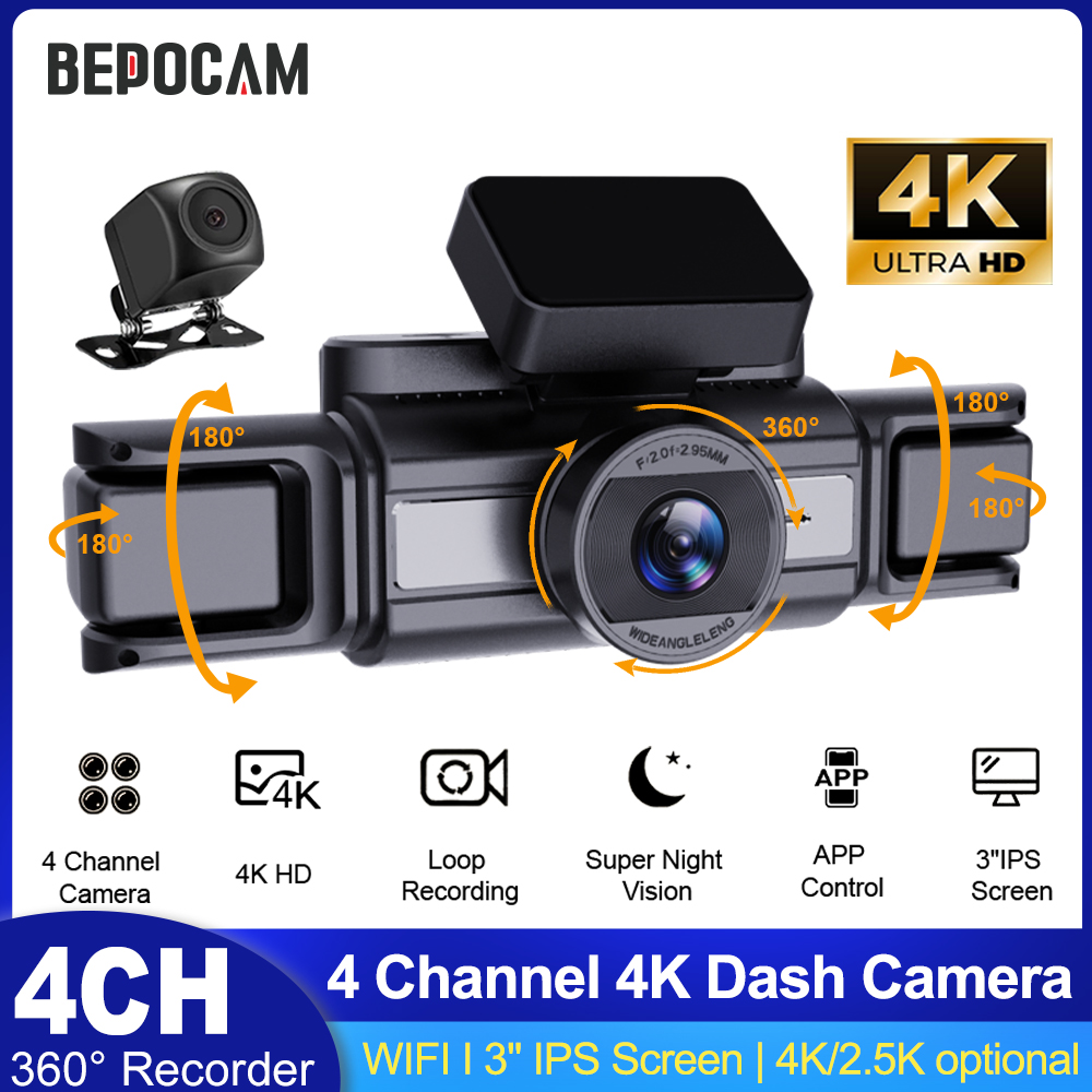 Dash Cam Hardwire Kit - BEPOCAM 4CH 4K Dashcam für Autos