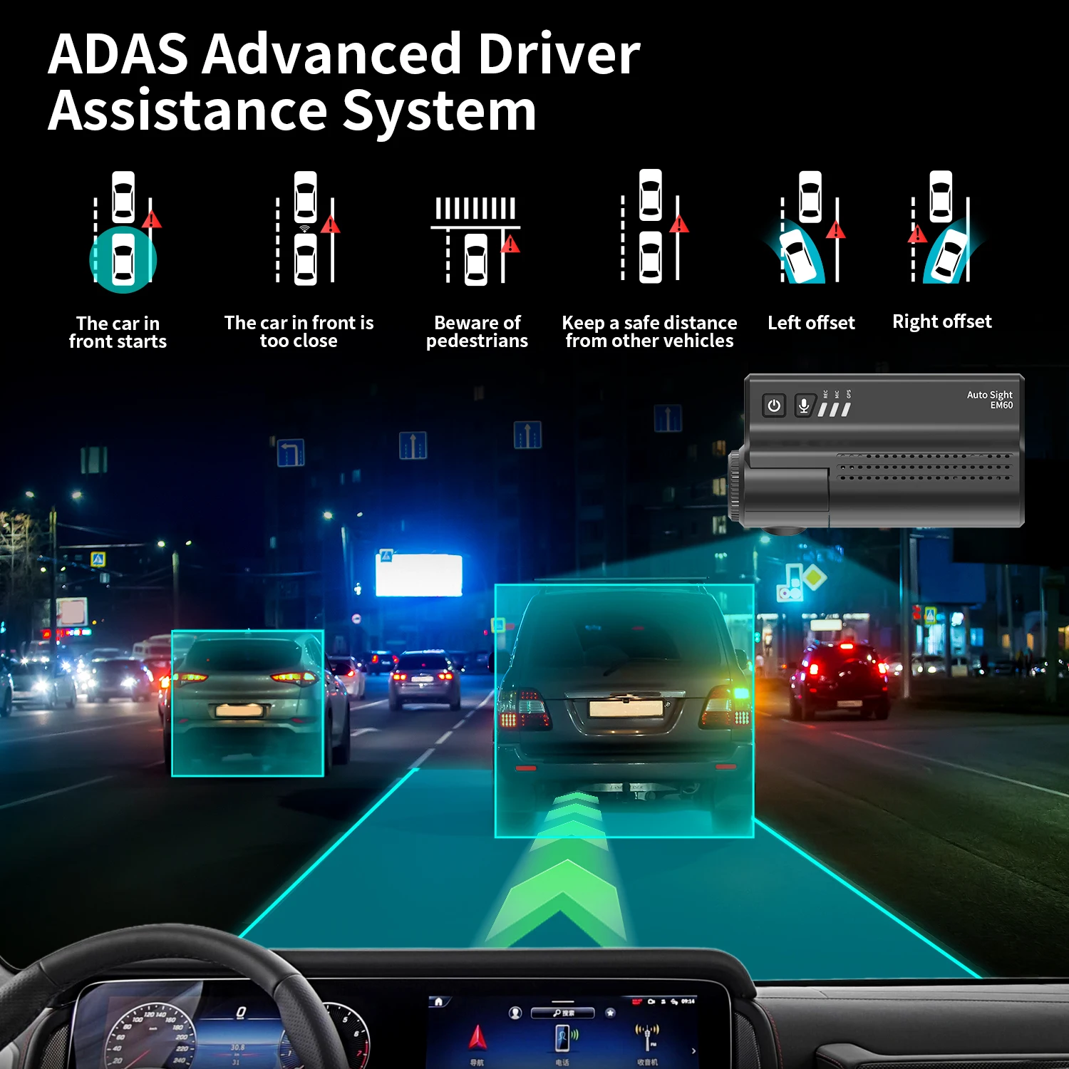 Dash Cam Front And Rear 4K - Herstellerprodukt 4K Dual-Objektiv Starvis 2 Nachtsicht