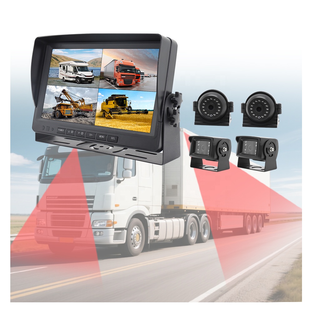 Dash Cam Mirror Backup Camera - Kabelgebundenes WLAN-Sicherheits-Rückfahrkamera-Überwachungssystem für LKW, 9-Zoll-Bildschirm, 360-Grad-Auto-Dashcam,