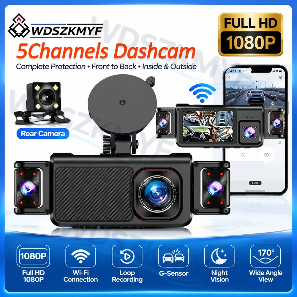 Dash Cam Hardwire Kit - Dashcam für Autos 4 5-Kanal Black