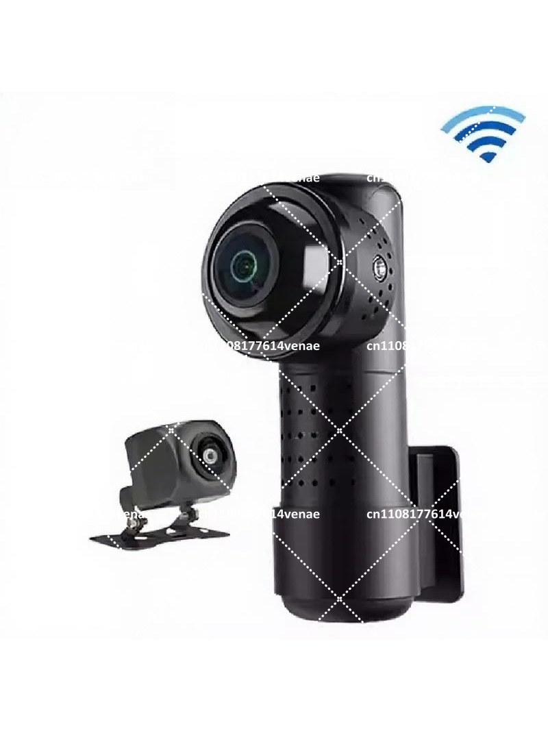 Dash Cam 360 Degree Panoramic - 360-Grad-Panorama Kabelloser Auto-DVR HD Fahrzeugrekorder Dashcam