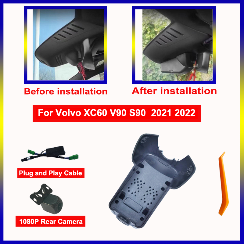 Dash Cam 2K Dual Lens - 2K Auto-DVR 1440P Dual-Lens FHD Dashcam