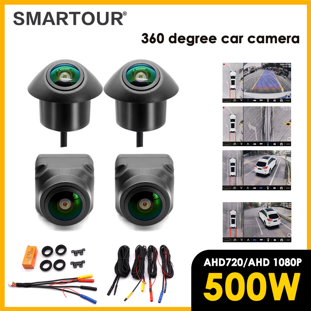 Dash Cam With Parking Monitor - Smartour 500 W 360-Grad-Autokamera-Surround-System 1080P AHD