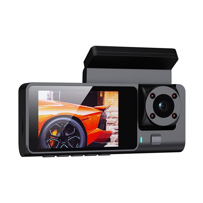 Dash Cam 3 Channel 1080P - 3-Kanal-Dashcam für Autos, Kamera mit WLAN,