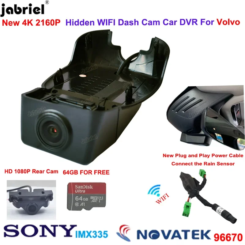 Dash Cam 2K Dual Lens - Neue Wifi 2K 4K 2160P Auto
