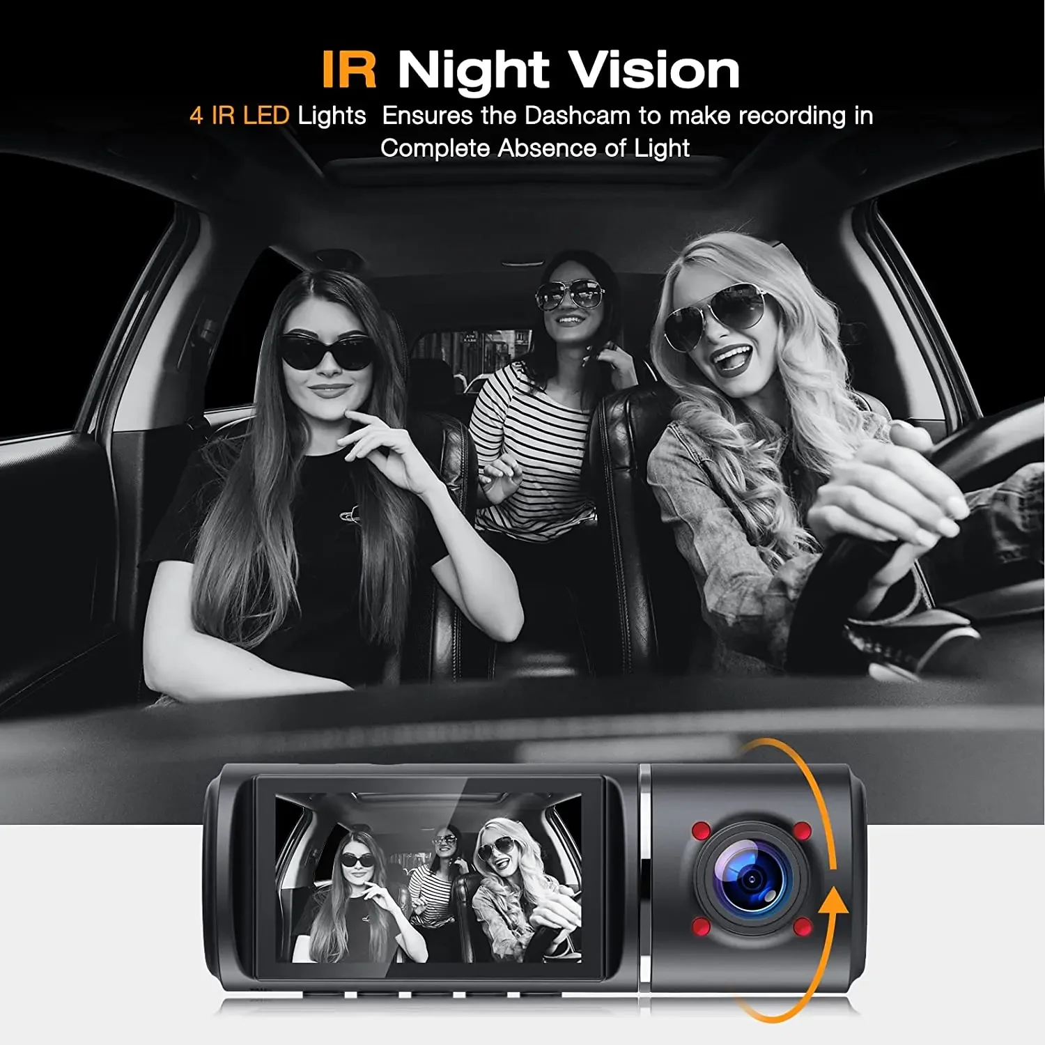 3-Kanal-Dash-Cam vorne und hin – Dash Cam 3 Channel 1080P Bewertung und Preis