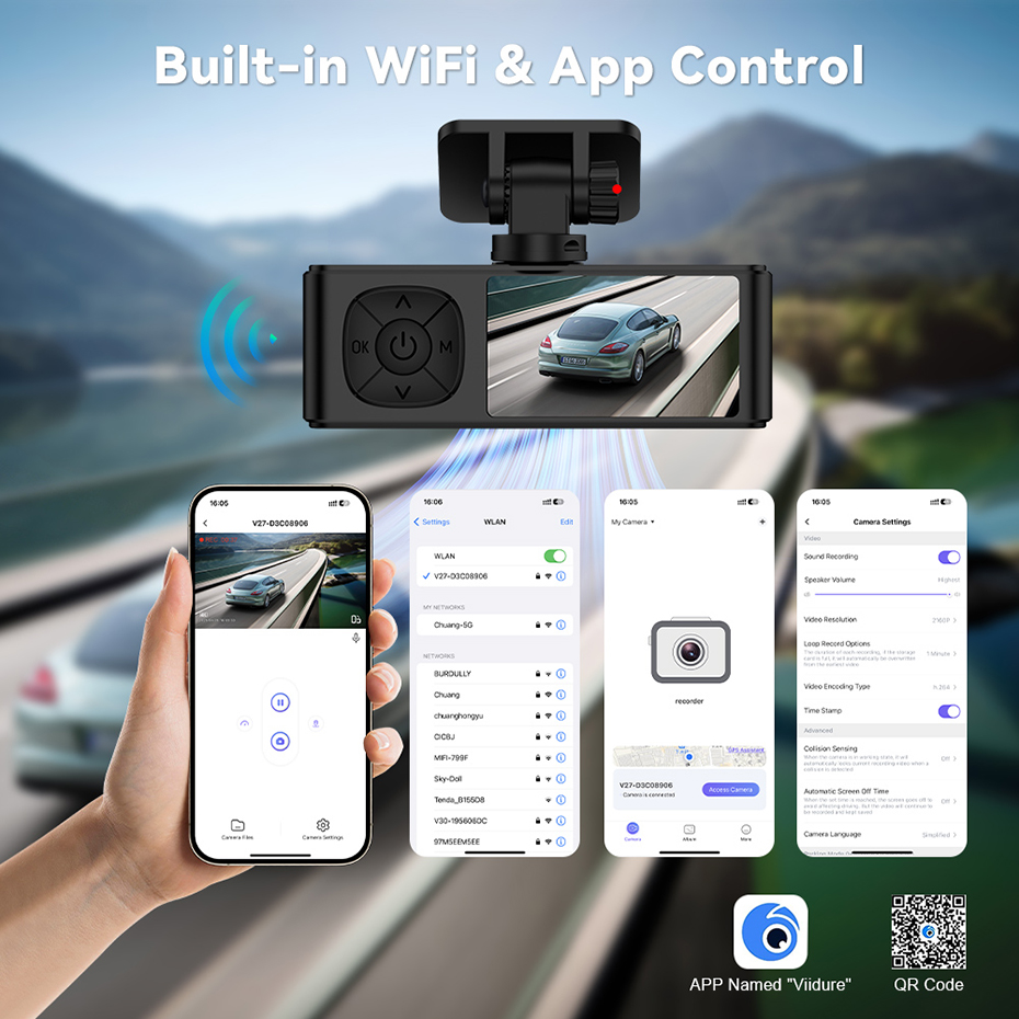 4K Auto-DVRs 2160P WIFI GPS Du – Dual Dash Cam With Gps Wifi Bewertung und Preis