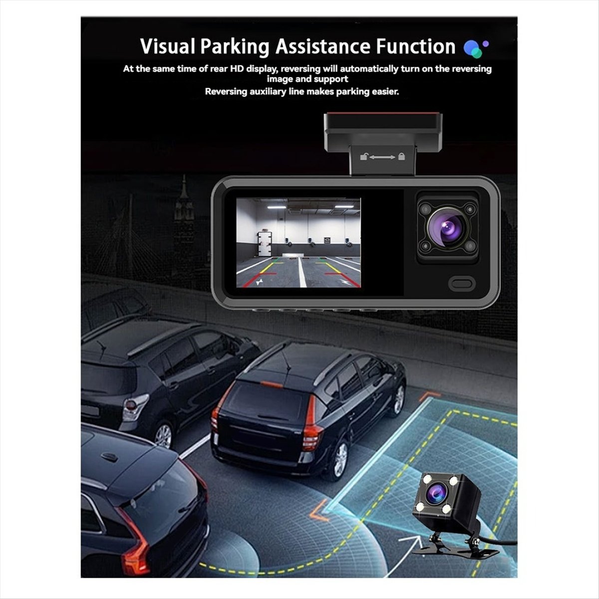 HAPPYDAY~ 3-Kanal-Dashcam für  – Dash Cam 3 Channel 1080P Bewertung und Preis