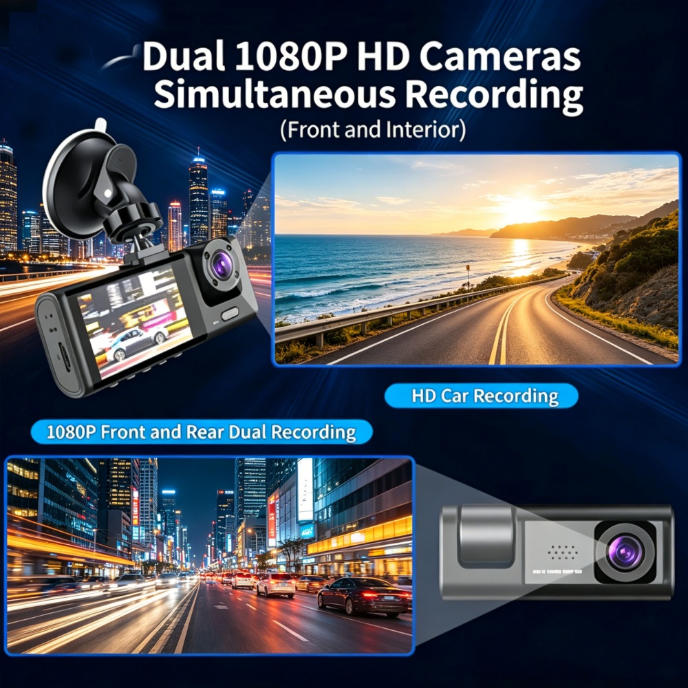 Dashcam 1080P Full HD WiFi Vor – Dash Cam 3 Channel 1080P Bewertung und Preis