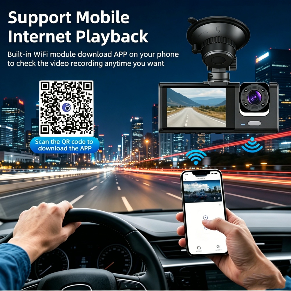 Dashcam 1080P Full HD WiFi Vor – Dash Cam 3 Channel 1080P Bewertung und Preis