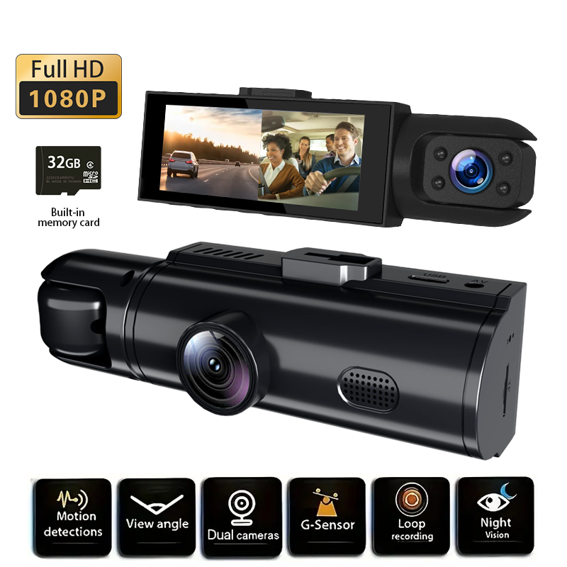 Mini-Dashcam in drei Ausführun – Dash Cam 3 Channel 1080P Bewertung und Preis