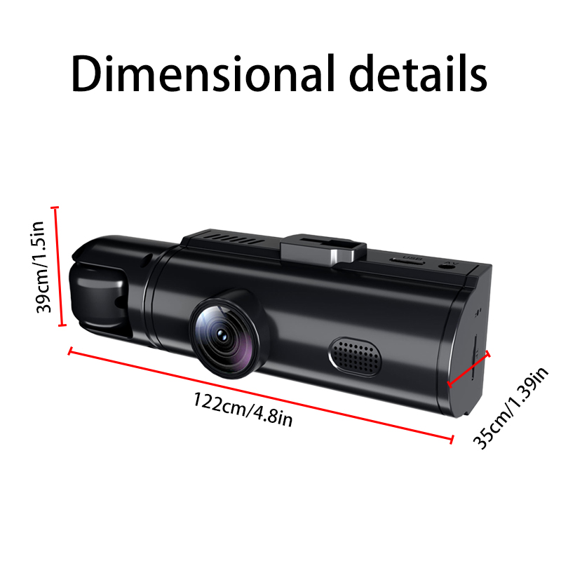 Mini-Dashcam in drei Ausführun – Dash Cam 3 Channel 1080P Bewertung und Preis