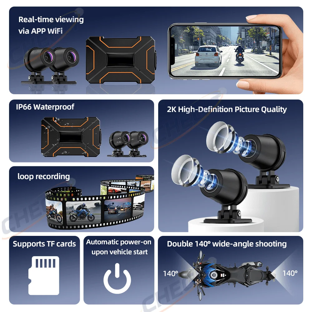 2K/1080P Dual-Objektiv Wasserd – Dash Cam 2K Dual Lens Bewertung und Preis