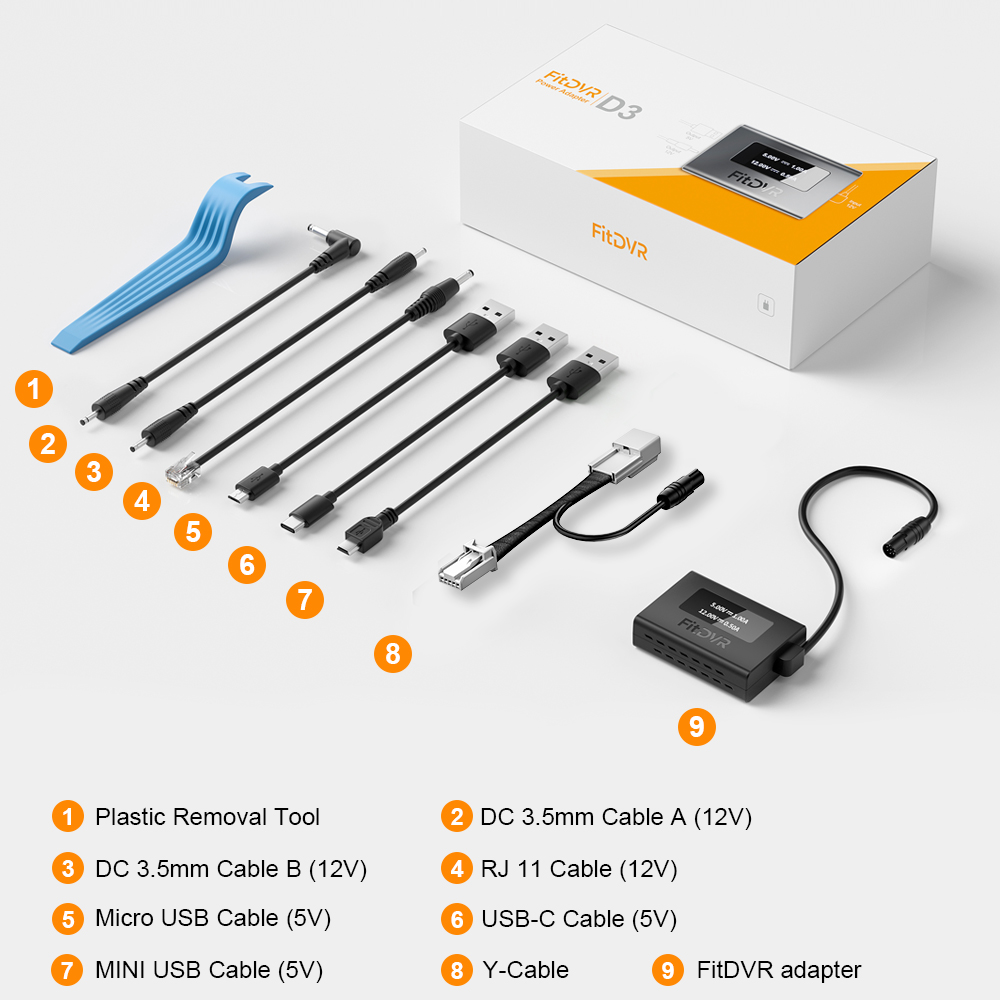 FitDVR Dashcam-Netzteil (5-Pin – Dash Cam Hardwire Kit Bewertung und Preis