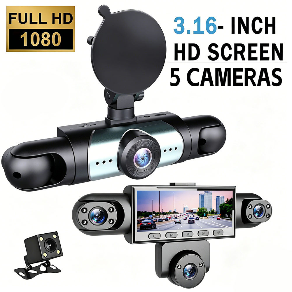 5-Kanal 360-Grad Auto-DVR 1080 – Dash Cam 360 Degree Panoramic Bewertung und Preis