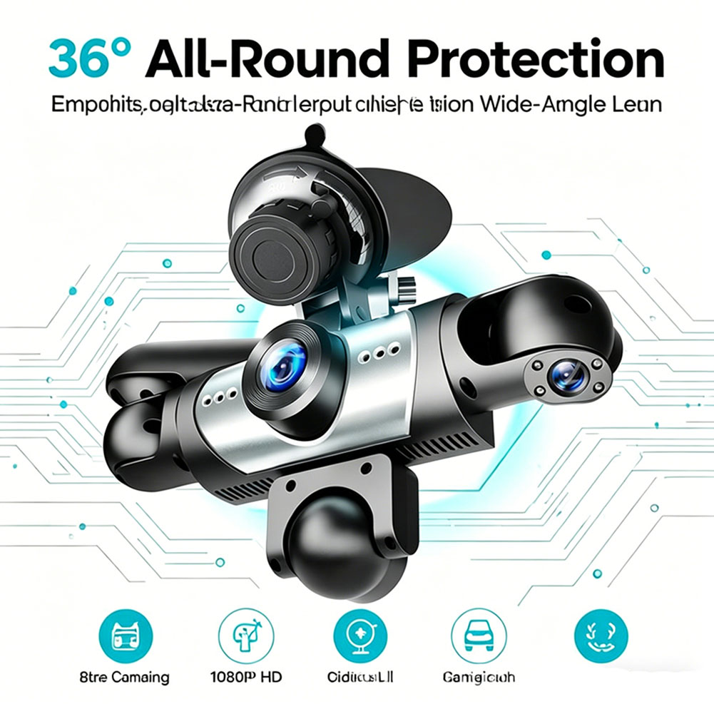 5-Kanal 360-Grad Auto-DVR 1080 – Dash Cam 360 Degree Panoramic Bewertung und Preis