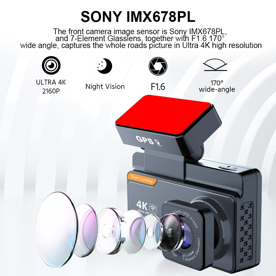 E-ACE 3 Zoll UHD 4K Videorecor – Dash Cam 4K Sony Starvis Bewertung und Preis