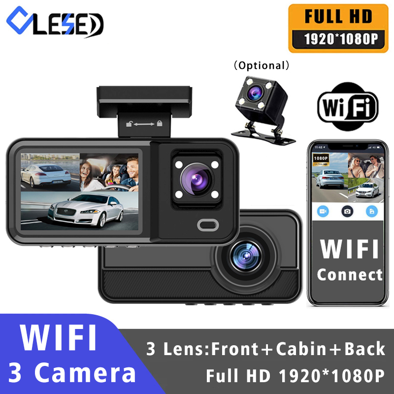 WIFI 3 Kamera Dash Cam Auto Ka – Dash Cam 3 Channel 1080P Bewertung und Preis