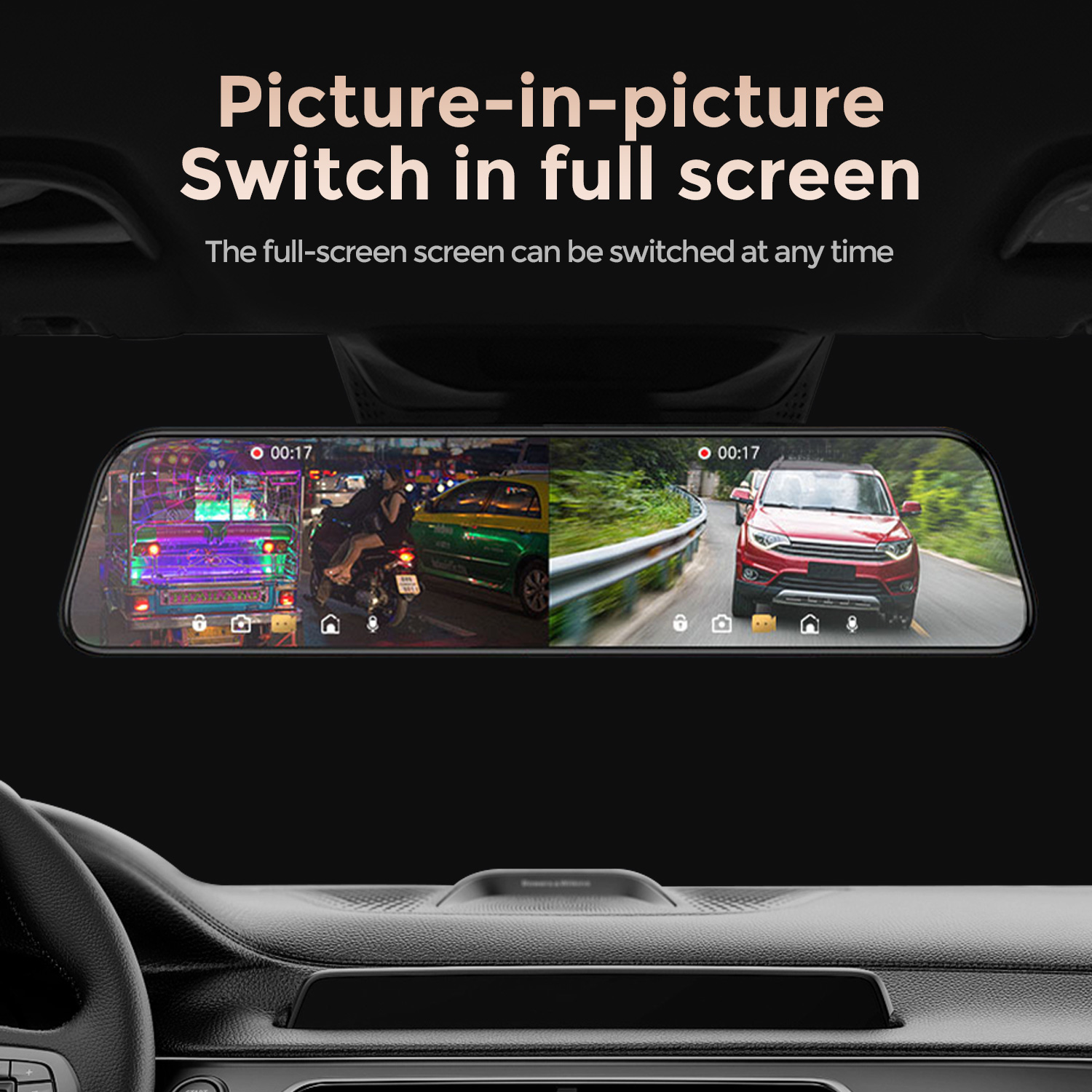 Neue 10/12 Zoll Recorder-Spieg – Dash Cam Rear View Mirror 12 Inch Bewertung und Preis