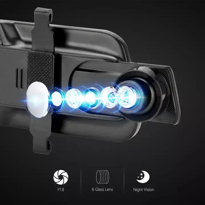 10'' Spiegel-Dashcam mit Nacht – Dash Cam Mirror Backup Camera Bewertung und Preis