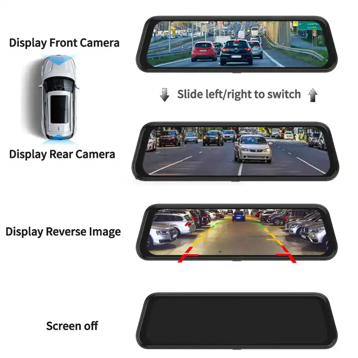10'' Spiegel-Dashcam mit Nacht – Dash Cam Mirror Backup Camera Bewertung und Preis