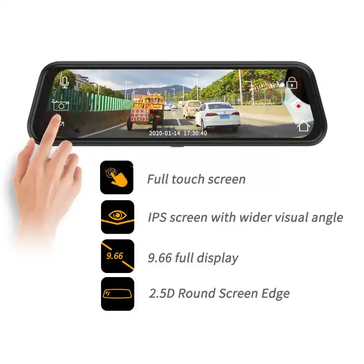 10'' Spiegel-Dashcam mit Nacht – Dash Cam Mirror Backup Camera Bewertung und Preis