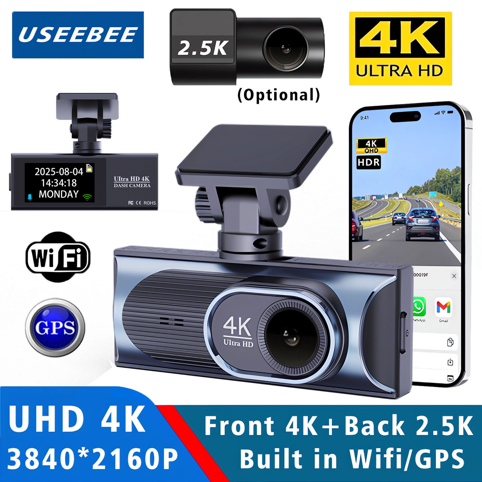 Ultra HD 4K 3840*2160P Dash Ca – Dash Cam 4K Sony Starvis Bewertung und Preis
