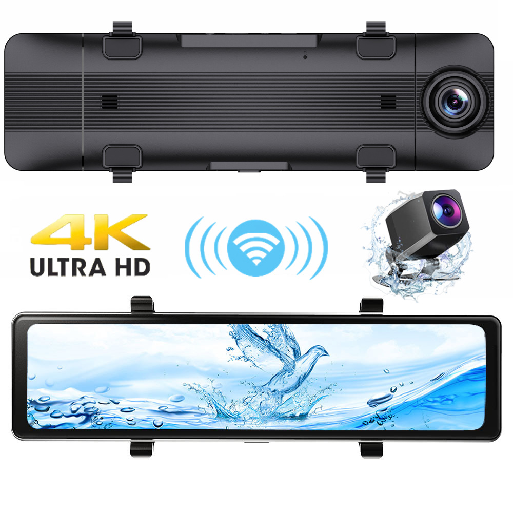 12 Zoll 4K HD Carplay Auto-Rüc – Dash Cam Rear View Mirror 12 Inch Bewertung und Preis
