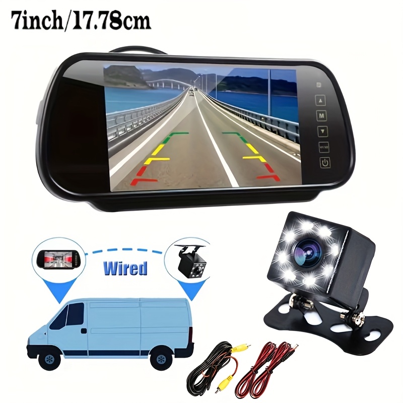 17,78 cm Spiegel-Backup-Rückfa – Dash Cam Mirror Backup Camera Bewertung und Preis