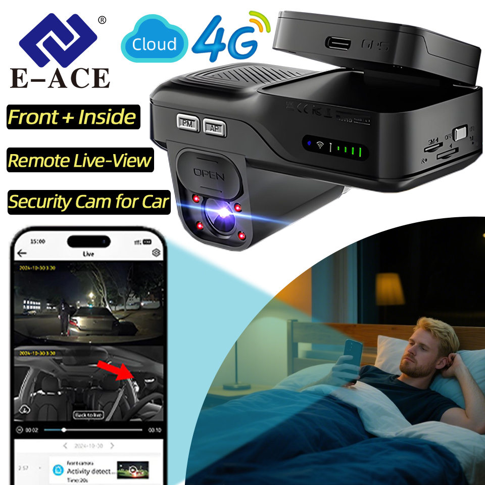 E-ACE 4G LTE Dashcam Auto-Blac – Dash Cam Night Vision Infrared Bewertung und Preis