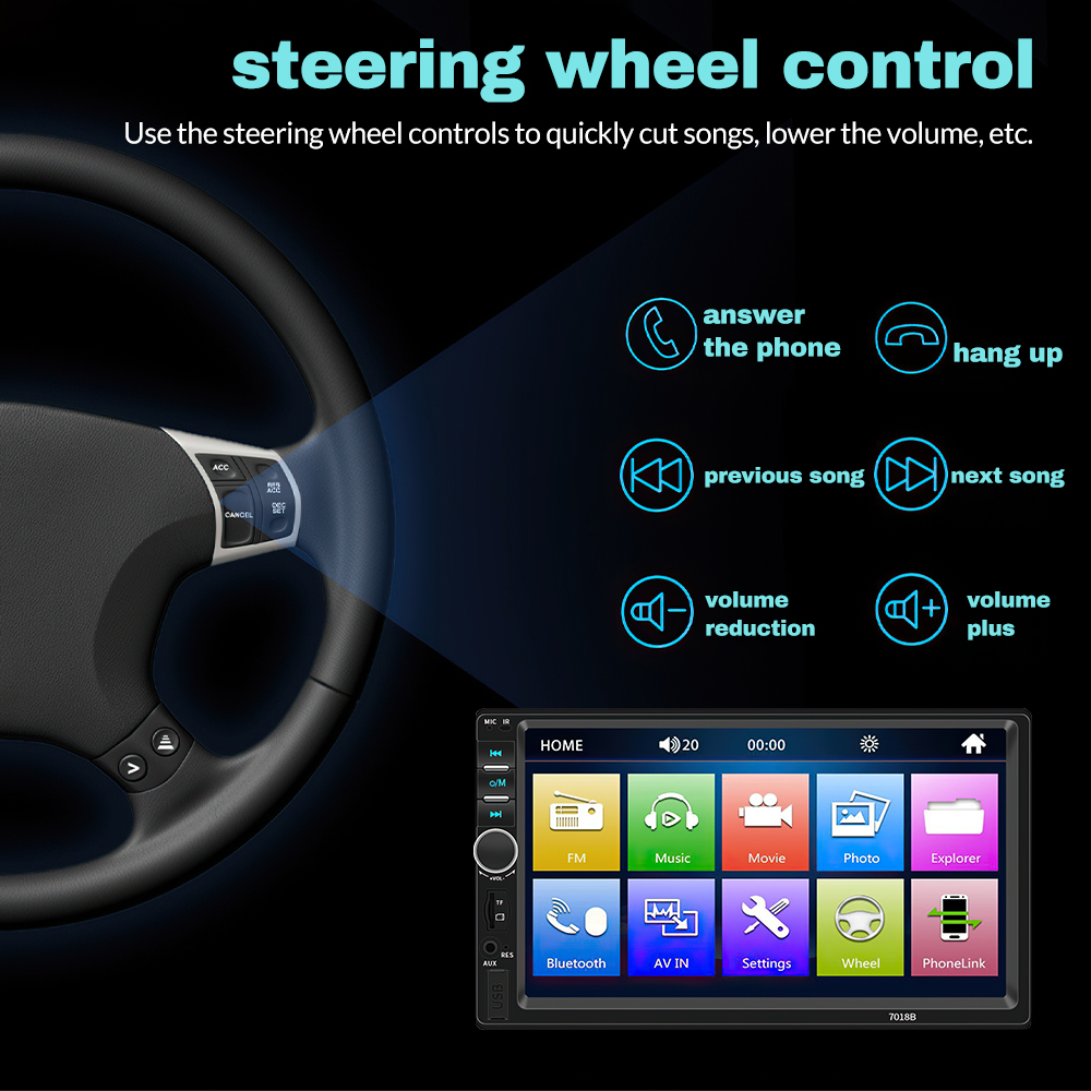 7 Zoll Doppel-DIN Kabelloses A – Dash Cam Mirror Backup Camera Bewertung und Preis