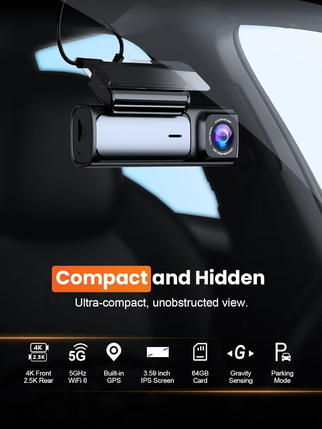 Front- und Rück-Dashcam 4K 25K – Dash Cam Front And Rear 4K Bewertung und Preis