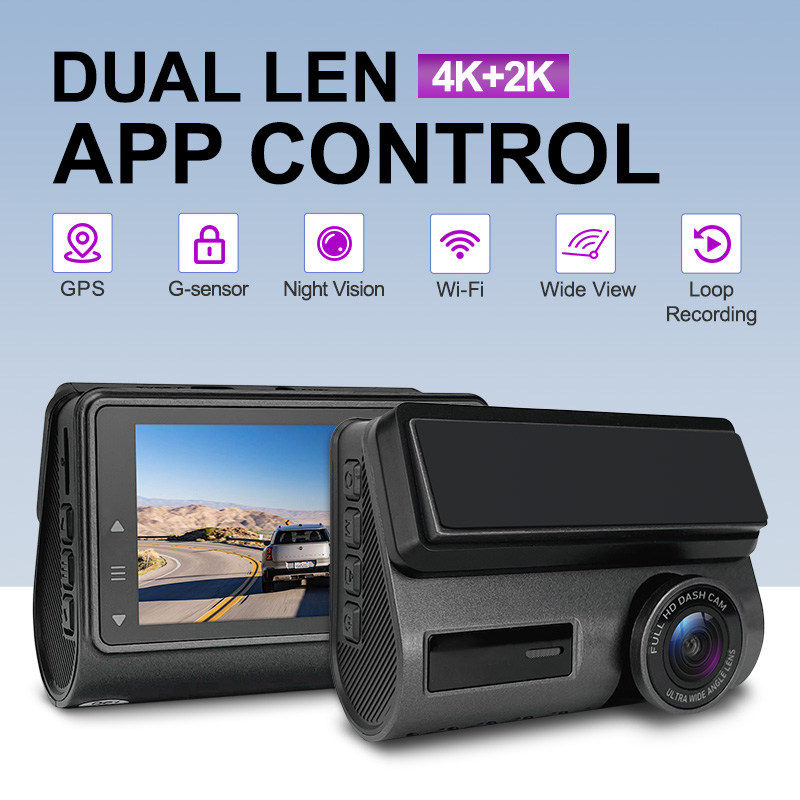 4K 2K Dual-Objektiv UHD WLAN D – Dash Cam 2K Dual Lens Bewertung und Preis