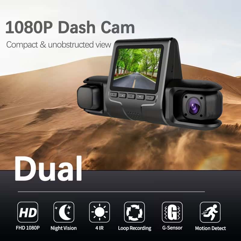 Zweikanalige integrierte Dashc – Dash Cam Night Vision Infrared Bewertung und Preis
