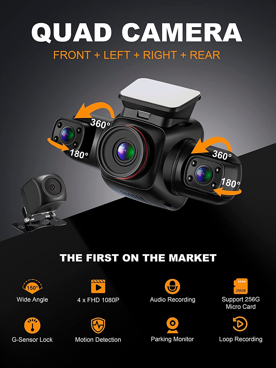 4-Kanal-Dashcam 360 ° Panorama – Dash Cam Night Vision Infrared Bewertung und Preis