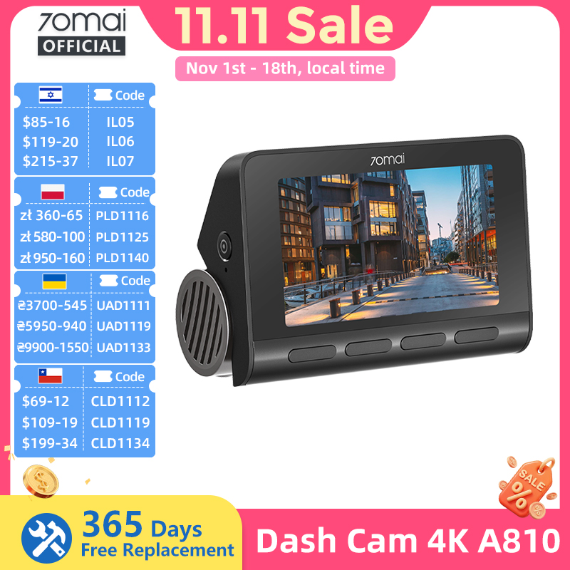 70mai 4K Dashcam A810 Dual-Cha – Dash Cam 4K Sony Starvis Bewertung und Preis