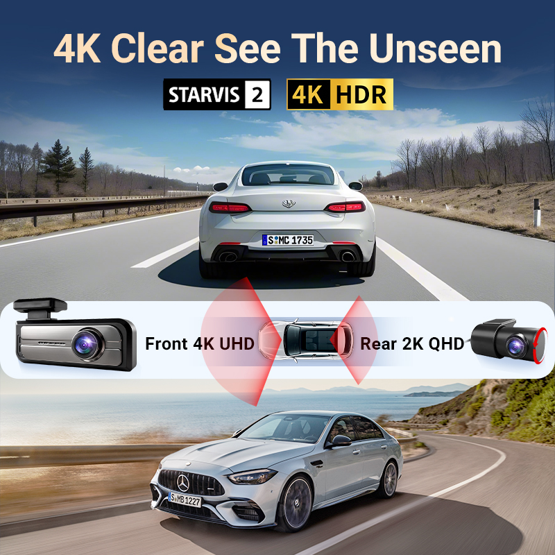 Dual-Dashcam, 4K UHD Autokamer – Dash Cam With Parking Monitor Bewertung und Preis
