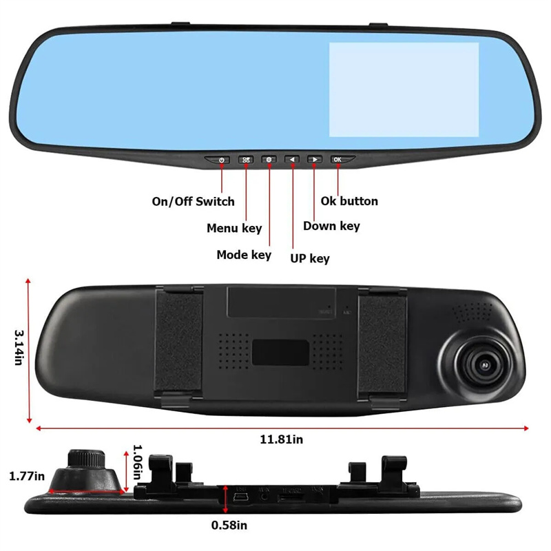 Spiegel Dash Cam FHD Dual Lens – Dash Cam With Parking Monitor Bewertung und Preis