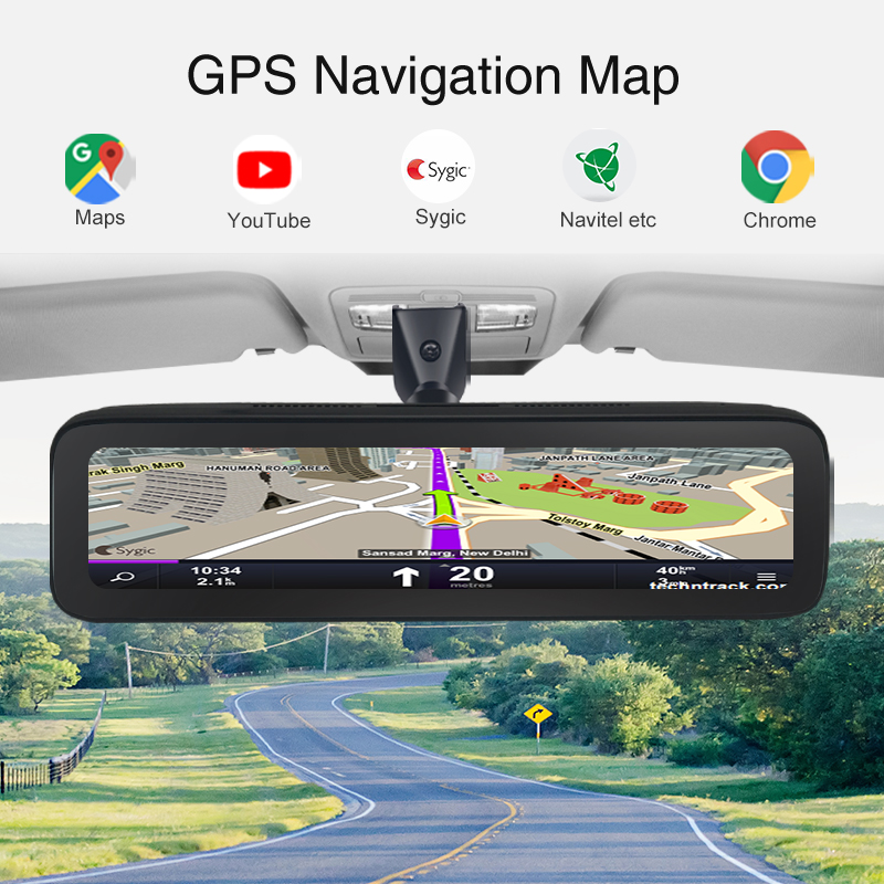12 Zoll Touch-Auto-Rückspiegel – Dash Cam Rear View Mirror 12 Inch Bewertung und Preis