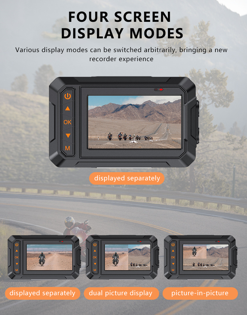 2K 3'' IPS Dual-Objektiv Motor – Dash Cam 2K Dual Lens Bewertung und Preis