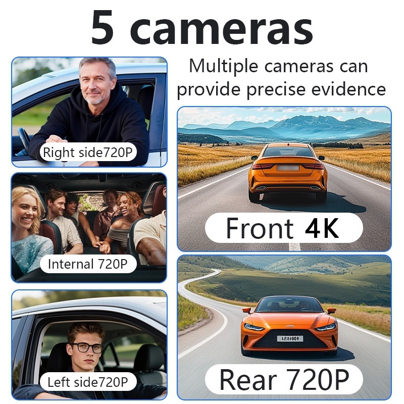 Neue 5-Linsen 5-Kanal Dashcam, – Dash Cam Night Vision Infrared Bewertung und Preis