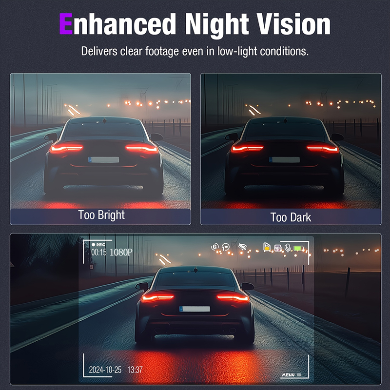 Dreifachobjektiv WiFi Dashcam  – Dash Cam 3 Channel 1080P Bewertung und Preis