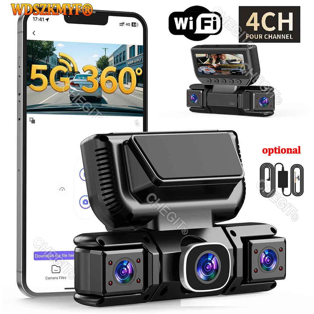 Neue WIFI 4 Kanal 360 Grad Aut – Dash Cam 360 Degree Panoramic Bewertung und Preis
