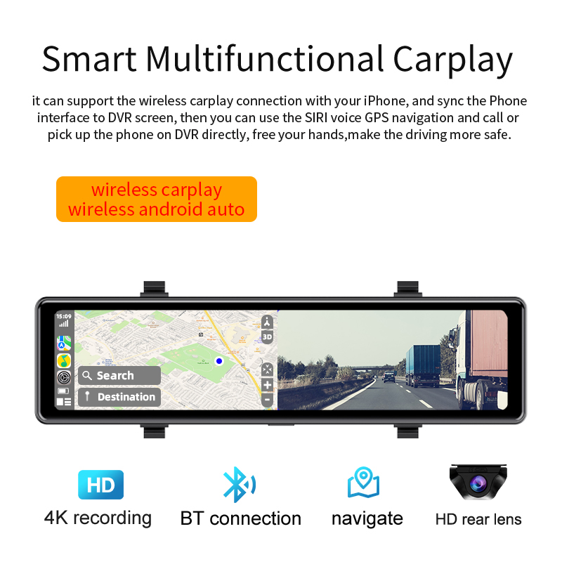Acceo 4K Dashcam Rückspiegel A – Dash Cam Rear View Mirror 12 Inch Bewertung und Preis