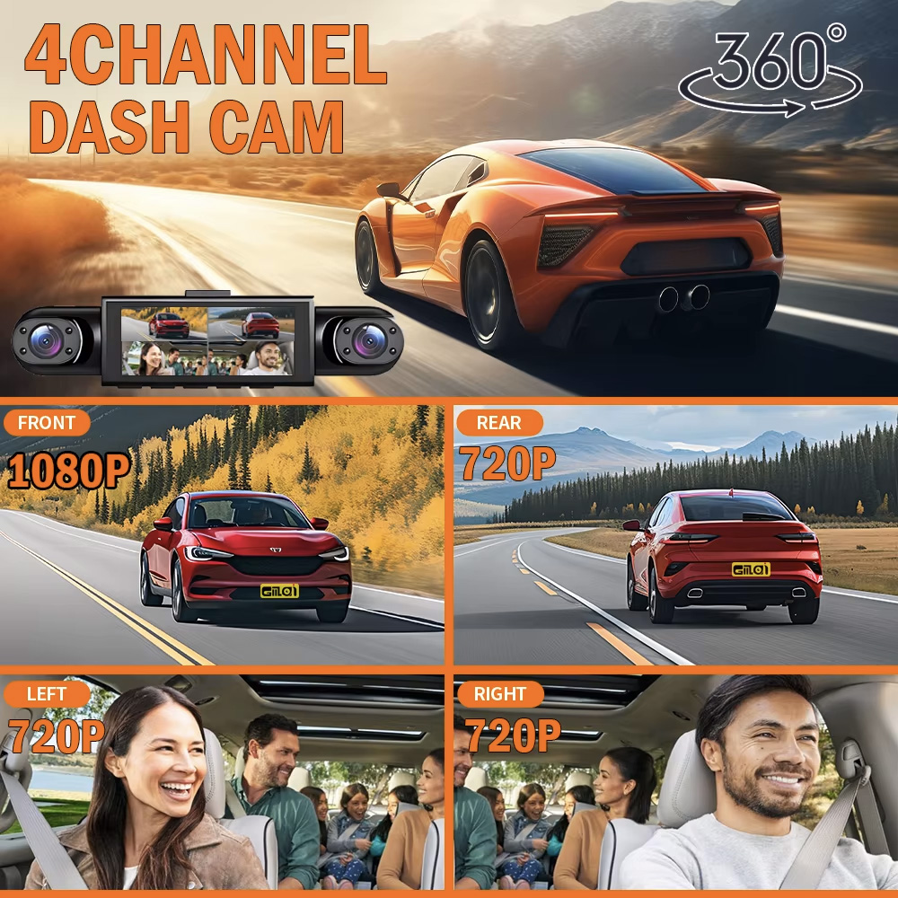 4CH 360-Grad-Auto-DVR 1080P Vi – Dash Cam 360 Degree Panoramic Bewertung und Preis
