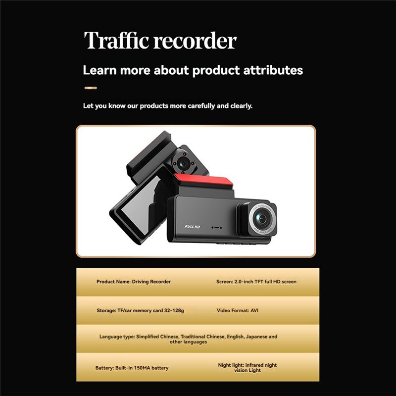 3-Kanal-Dashcam für Autos, Kam – Dash Cam 3 Channel 1080P Bewertung und Preis