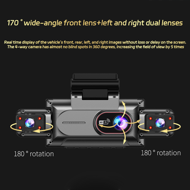 4-Kanal-Dashcam 1080P Fahrtens – Dash Cam Night Vision Infrared Bewertung und Preis