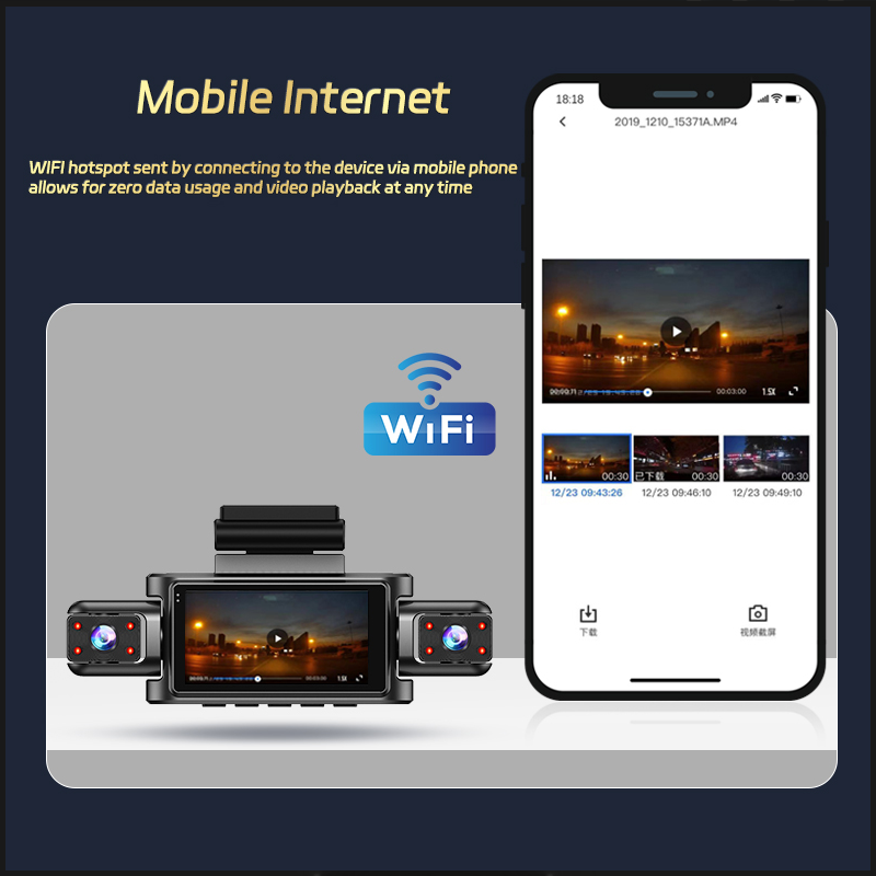 4-Kanal-Dashcam 1080P Fahrtens – Dash Cam Night Vision Infrared Bewertung und Preis