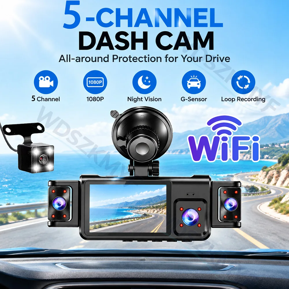 5-Kamera 360-Grad-Auto-DVR 108 – Dash Cam 360 Degree Panoramic Bewertung und Preis